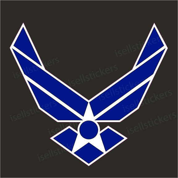 Air Force Wings USAF Military Bumper Sticker Window Decal