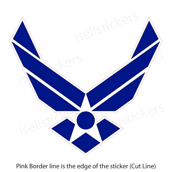 Air Force Wings USAF Military Bumper Sticker Window Decal – I Sell ...