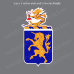 6th Cavalry Regiment COA Fighting Sixth Army Bumper Sticker Window Decal