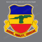 73rd Cavalry Regiment DUI Airborne Thunder Bumper Sticker Window Decal