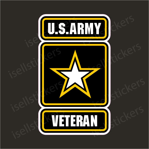 Army Veteran Military Car Bumper Sticker Vinyl Window Decal – I Sell ...