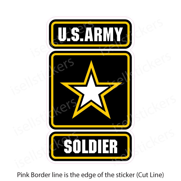 US Army Soldier Military Bumper Sticker Vinyl Window Decal – I Sell ...