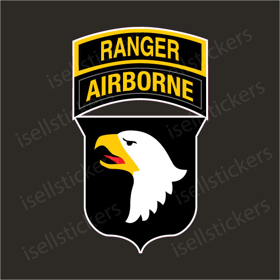 Army 101st Airborne Ranger Division Screaming Eagles Bumper Sticker