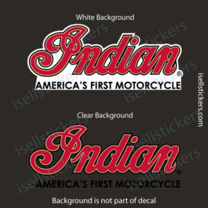 Indian Motorcycle America's First Vintage Bumper Sticker Window Decal 8 inch - Image 3