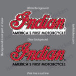 Indian Motorcycle America's First Vintage Bumper Sticker Window Decal 8 inch