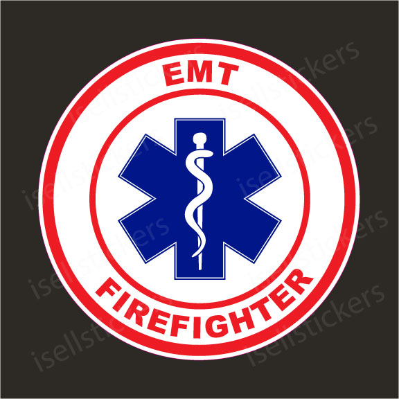 EMT & EMS DECAL LOT Huge Sticker 4 Fire Ambulance Blue Wholesale Fireman 