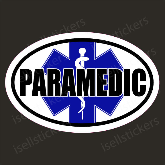 Autocollants 'Étoile De Vie' Médical EMS Paramedic - Haute Qualité, Résistants Aux Intempéries - Pour Voiture, Casque, Ordinateur