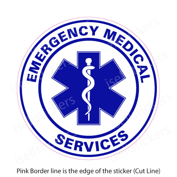 EMT Lives Matter Sticker k108 6 inch ambulance decal 