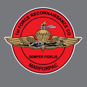 1st Force Recon Company Marine MARFORPAC Vinyl Bumper Sticker Window Decal