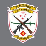 3rd Battalion 23rd Marine Regiment 3/23 4th Marine Division Bumper Sticker Window Decal