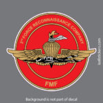 3rd Force Recon Company FMF Marine Military Bumper Sticker Window Decal