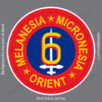 6th Marine Division Melanesia Micronesia Orient Bumper Sticker Window Decal