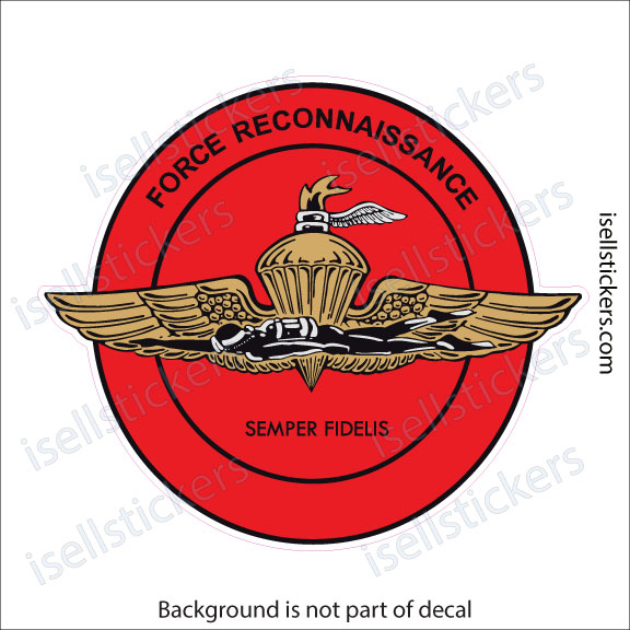 MA-3087 Marine Force Reconnaissance FORECON USMC Bumper Sticker Window Decal - Image 3