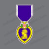 Purple Heart Medal of Honor Military Bumper Sticker Window Decal