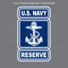 US Navy Reserve Military Bumper Sticker Window Decal