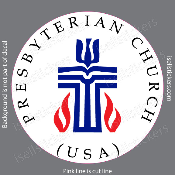Presbyterian Church logo religious vinyl decal