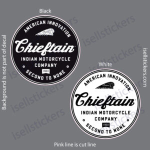 Indian Motorcycle Chieftain American Innovation Bumper Sticker Window Decal