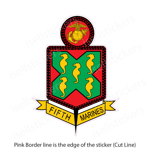 2nd Battalion 5th Marine Regiment USMC Decal – Vinyl Sticker – WarlordOne C5049