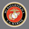 My Daughter is a US Marine USMC Proud Parent Military Bumper Sticker Window Decal
