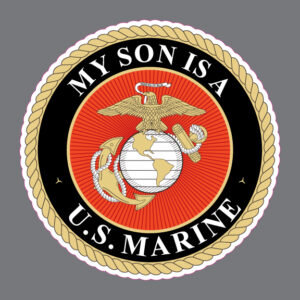 My Son is a US Marine Corps USMC Military Bumper Sticker Window Decal