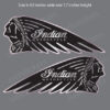 - Reflective Indian Motorcycle Chief War Bonnet Safety Bike Helmet Decal Stickers Pair