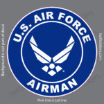 Air Force Airman Military Wings USAF Bumper Sticker Window Decal