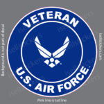 Air Force Veteran Military Wings USAF Bumper Sticker Window Decal