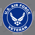 Air Force Veteran Military Wings USAF Bumper Sticker Window Decal