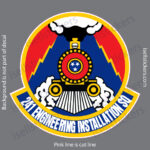 241st Engineering Installation Squadron Tennessee Air National Guard Military USAF Bumper Sticker Window Decal