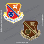 Tennessee 134th Air Refueling Wing Air National Guard Knoxville TN USAF Bumper Sticker Window Decal