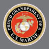 Proud Grandparent of a US Marine Military Car Truck Bumper Sticker Window Decal