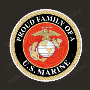 Proud Family of a US Marine Military Sticker Decal