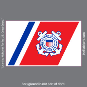 USCG Coast Guard Flag Emblem Car Truck Vinyl Military Bumper Sticker Window Decal