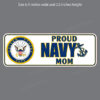 Proud Navy Mom Military Bumper Sticker Vinyl Window Decal