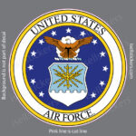 US Air Force Seal Military USAF Bumper Sticker Window Decal