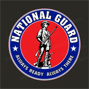 Army National Guard Logo Bumper Sticker Window Decal – I Sell Stickers ...