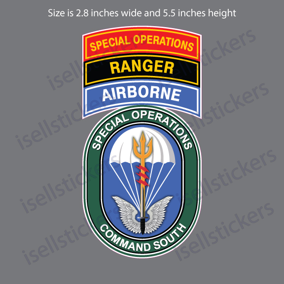 thumbnail image 2 of Rep Your Unit! US Army Special Operations Command Sticker – Airborne, Fort Bragg, USASOC Vibes 2 of 14