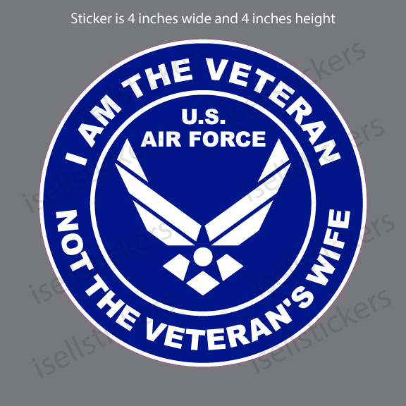12" United States Air Force Sticker Air Force Sticker 