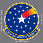 22nd Intelligence Squadron Air Force ISR Military Bumper Sticker Window Decal