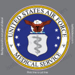 Air Force Biomedical Sciences Badge Medical Service Military Bumper Sticker Window Decal