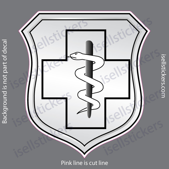 Air Force Biomedical Medical Badge Military Bumper Sticker Window Decal