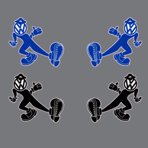 VW Volkswagen Automobile Cool Guy Keep on Truckin Window Decal Bumper Sticker