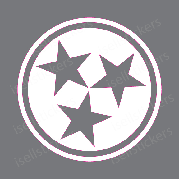 TN Tennessee Volunteers Tristar TriStar Vinyl Car Truck Bumper Sticker
