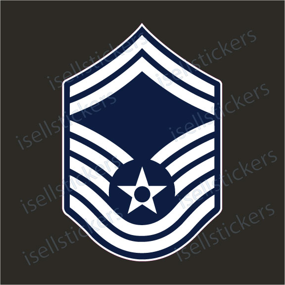 Air Force Senior Master Sergeant Enlisted Insignia Rank E8 Bumper ...