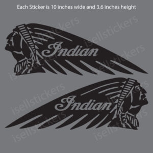 Indian Motorcycle Co Laughing Indian 3" Gas Pump Sticker