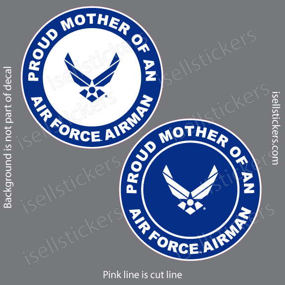 Proud Mother of an Air Force Airman Bumper Sticker Window Decal