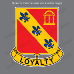 US Army 319th Field Artillery Regiment Military Bumper Sticker Window Decal