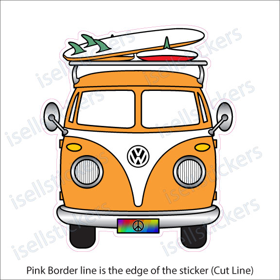 2m Caravan Motorhome Camper Van Vinyl Graphics Stickers Decals – Fits VW Transit – Unbranded