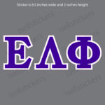 Epsilon Lambda Phi Standard Car Window Decal Bumper Sticker