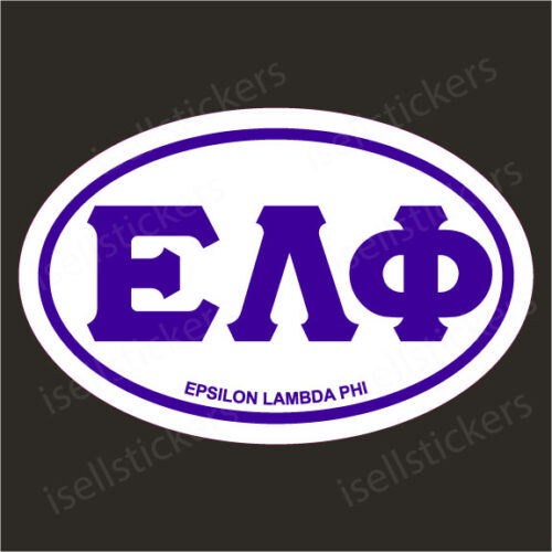 Lee University Epsilon Lambda Phi Euro Window Bumper Sticker Car Decal